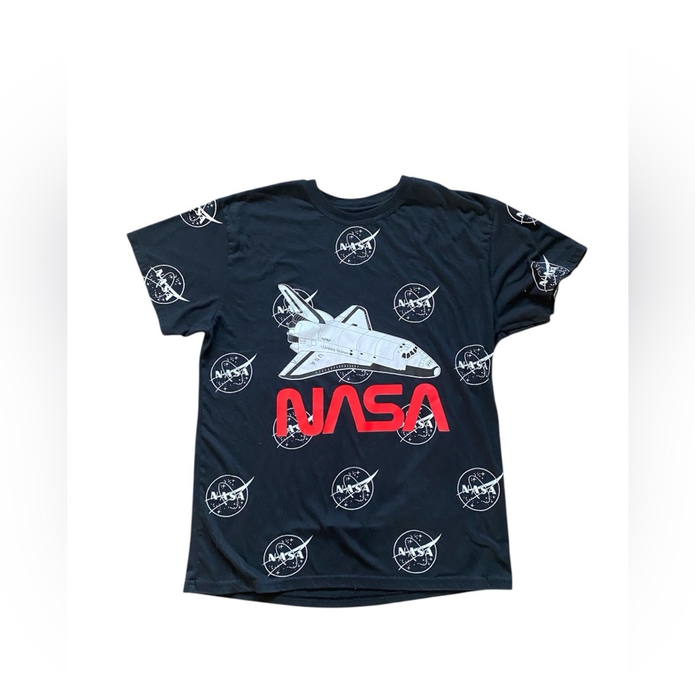 NASA Black Graphic T-Shirt Size Large